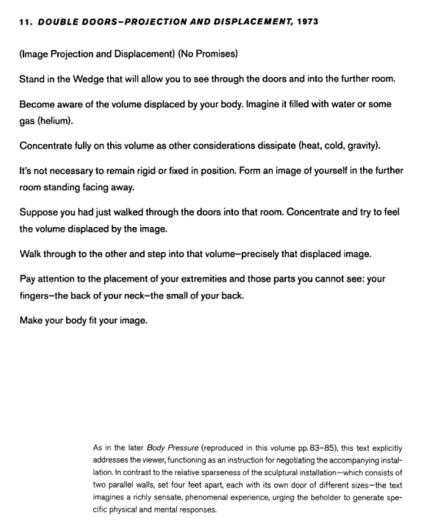 Nauman double doors text {Nauman, 2003 #111}